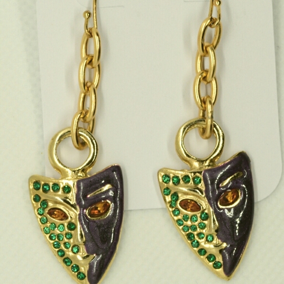Mardi Gras Earrings - Picture 5 of 5